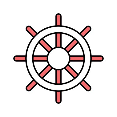 Tekne düz vektör simgesi kolayca düzenleyebilir ya da değiştirebilir