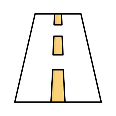 Otoyol Yarı Glyph biçim vektör simgesi, kolayca düzenleyebilir ya da değiştirebilir
