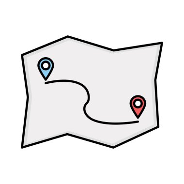 Yönlendirme Yarı Glyph biçim vektör simgesi kolayca düzenleyebilir