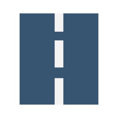 Otoyol Yarı Glyph biçim vektör simgesi, kolayca düzenleyebilir ya da değiştirebilir