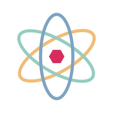   Atom Yarı Glyph biçim vektör simgesi kolayca değiştirilebilir ya da düzenlenebilir