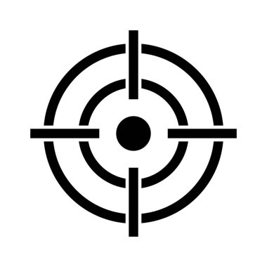 Crosshair Yarı Glyph biçim vektör simgesi kolayca düzenleyebilir ya da değiştirebilir