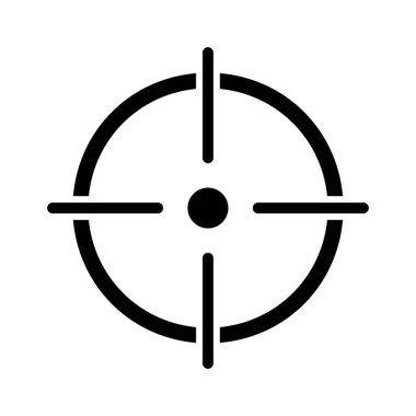 Crosshair Yarı Glyph biçim vektör simgesi kolayca düzenleyebilir ya da değiştirebilir