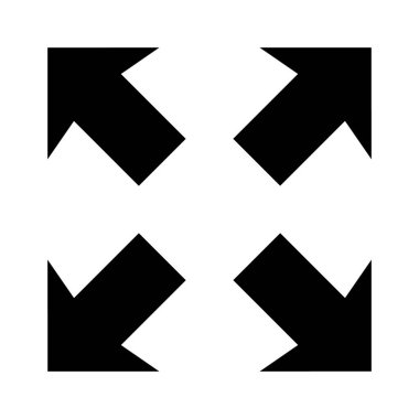 Kolayca düzenleyebilen veya düzenleyebilen Oklar tuşu Yarı Glyph biçim vektör simgesi