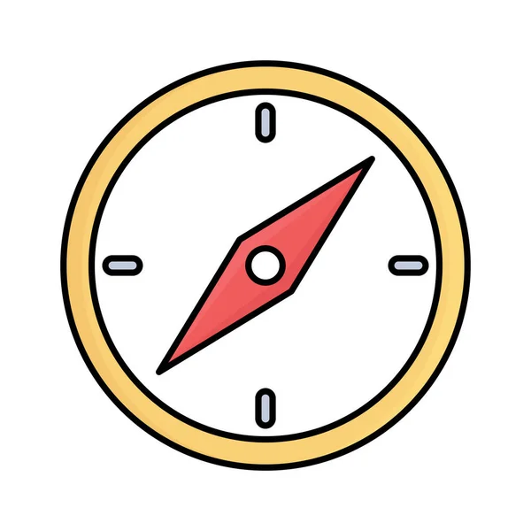 Cartografie Kompas Half Glyph Style Vector Pictogram Dat Gemakkelijk Kan — Stockvector