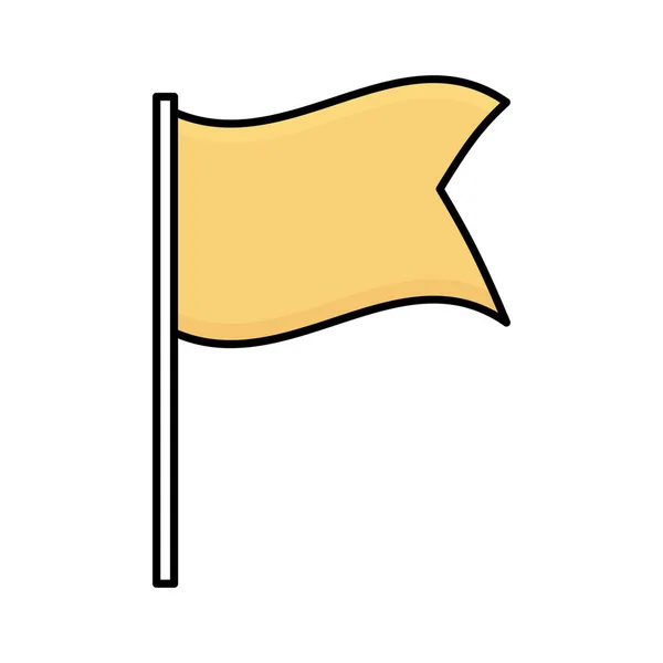 Flag Half Glyph Style Vektor Symbol Das Leicht Geändert Oder — Stockvektor