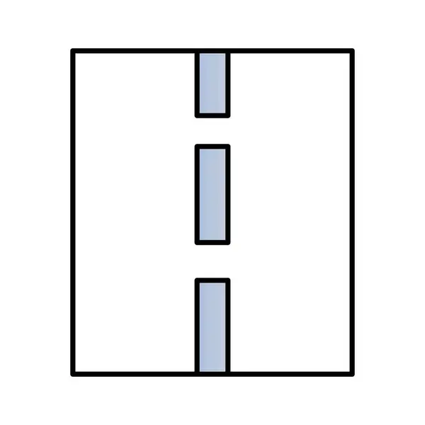 Highway Half Glyph Style Icône Vectorielle Qui Peut Facilement Modifier — Image vectorielle