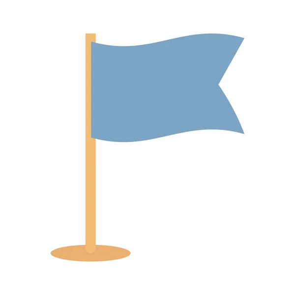 Vlag Van Bestemming Half Glyph Style Vector Pictogram Dat Gemakkelijk — Stockvector