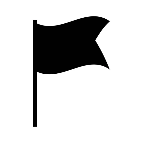 Σημαία Half Glyph Style Διάνυσμα Εικονίδιο Που Μπορεί Εύκολα Τροποποιήσει — Διανυσματικό Αρχείο