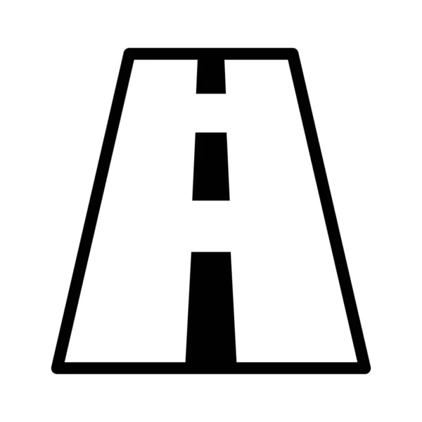 Vektorová Ikona Highway Half Glyph Style Která Může Snadno Upravit — Stockový vektor