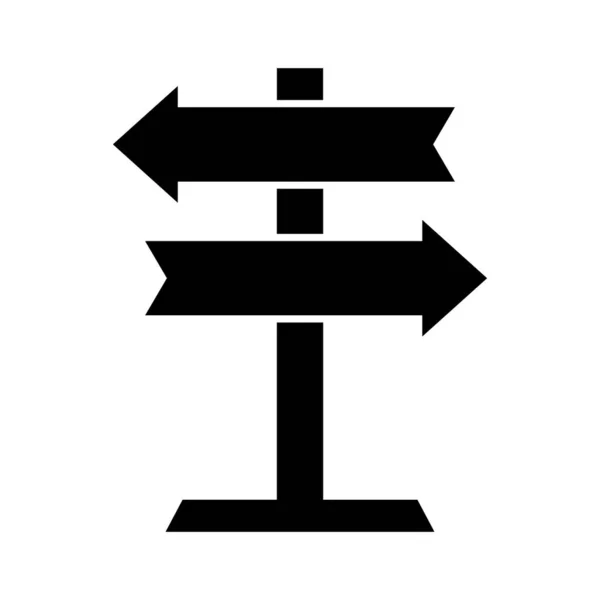 Richtungspfeile Half Glyph Style Vektor Symbol Das Leicht Geändert Oder — Stockvektor