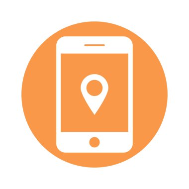 Gps aygıtı Glyph Arkaplan vektör simgesi kolayca düzenleyebilir ya da değiştirebilir