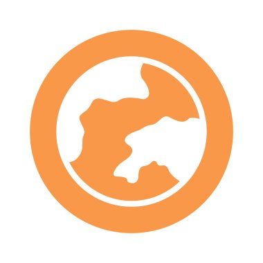 Kolayca düzenleyebilen veya düzenleyebilen Genel Glyph Arkaplan vektör simgesi