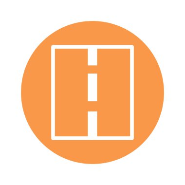 Otoyol Glyph Arkaplan vektör simgesi kolayca düzenleyebilir ya da değiştirebilir