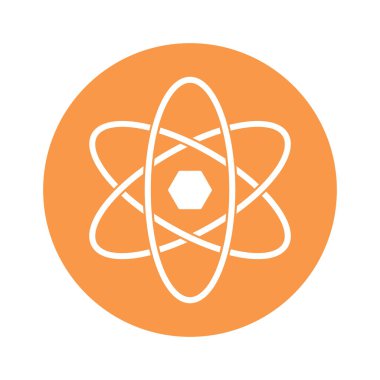   Atom Glyph Arkaplan vektör simgesi kolayca düzenleyebilir ya da değiştirebilir