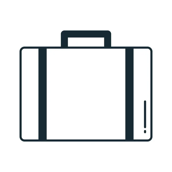 Briefcase Half Glyph Vector Pictogram Dat Gemakkelijk Kan Wijzigen Bewerken — Stockvector