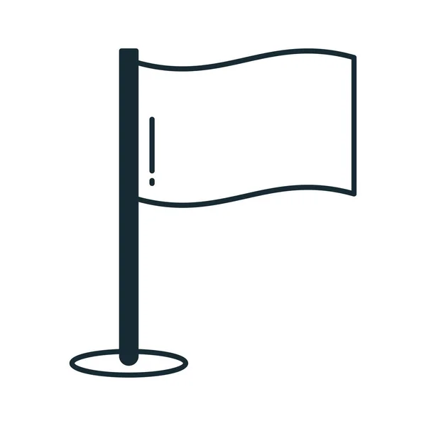 Σημαία Προορισμού Ημιglyph Διάνυσμα Εικονίδιο Οποίο Μπορεί Εύκολα Τροποποιήσει Επεξεργαστεί — Διανυσματικό Αρχείο
