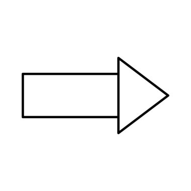 Kolayca düzenleyebilen ve düzenleyebilen Ok Satırı vektör simgesi