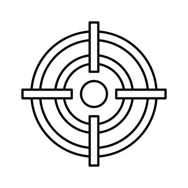 Crosshair Satır vektör simgesi kolayca düzenleyebilir ya da değiştirebilir