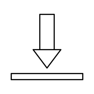 Kolayca düzenleyebilen ve düzenleyebilen Ok Satırı vektör simgesi