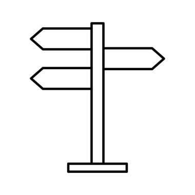 Kolayca düzenleyebilen ve düzenleyebilen Yön Okları Çizgisi vektör simgesi