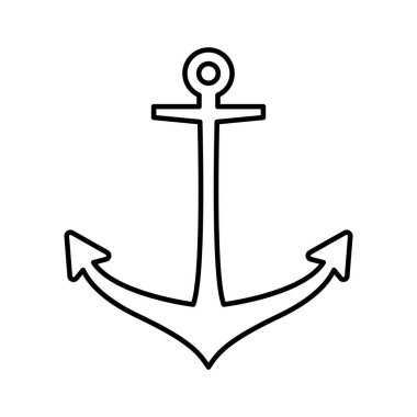 Çapa Çizgisi vektör simgesi kolayca değiştirilebilir veya düzenlenebilir