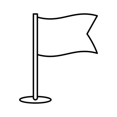 Hedef bayrak Satır vektör simgesi kolayca düzenleyebilir ya da değiştirebilir