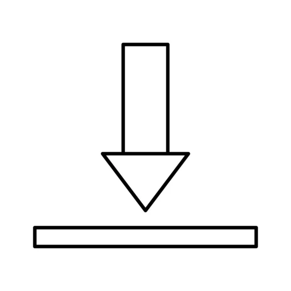 Arrow Line Icona Vettoriale Che Può Facilmente Modificare Modificare — Vettoriale Stock