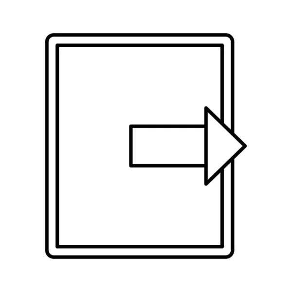 Icono Vector Línea Dirección Que Puede Modificar Editar Fácilmente — Vector de stock