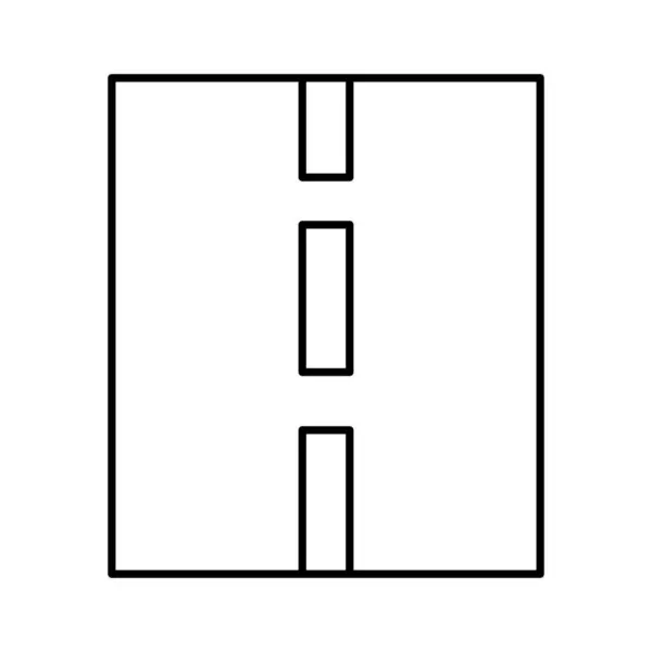 Icône Vectorielle Highway Line Qui Peut Facilement Modifier Modifier — Image vectorielle