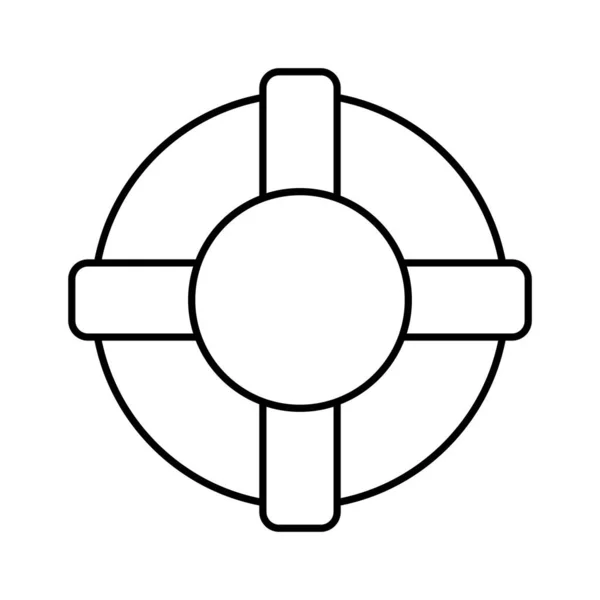 수정하거나 수있는 Crosshair Line Vector Icon — 스톡 벡터