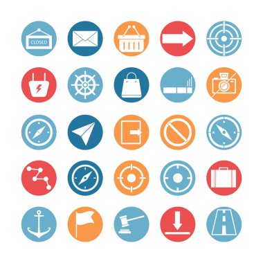 Harita ve gezinme vektörü simgeleri kolayca değiştirilebilir veya düzenlenebilir