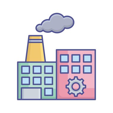 Enerji santrali Vektör Simgesini Kolayca değiştirebilen veya düzenleyebilen