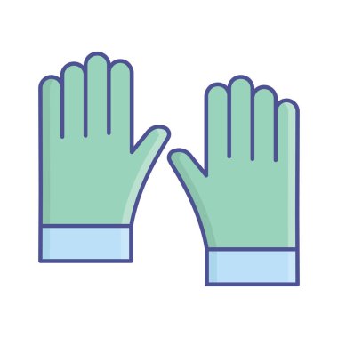 Yapı Eldivenleri Vektör Simgesini Kolayca düzenleyebilen Doldur