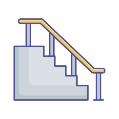 Ev Merdivenleri Vektör Simgesini Doldur Kolayca düzenleyebilen veya düzenleyebilen