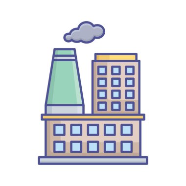 Kolayca düzenleyebilen veya düzenleyebilen Fabrika Vektör Simgesi