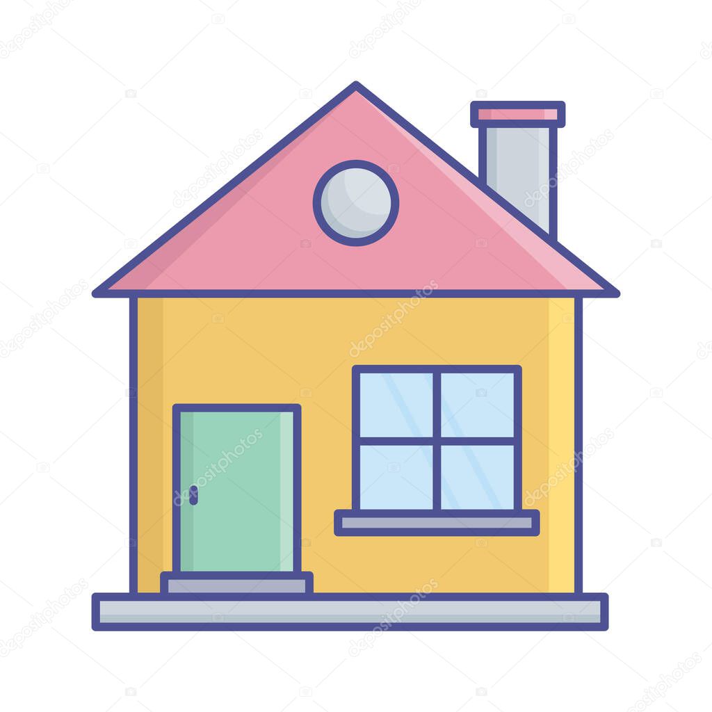 Villa Fill Vector Icon which can easily modify or edit