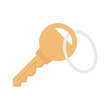 Kolayca düzenleyebilen veya düzenleyebilen Anahtar Düz Vektör Simgesi