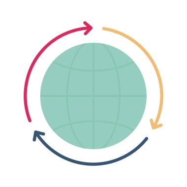 Kolayca düzenleyebilen veya düzenleyebilen Genel Süreç Düz Vektör Simgesi