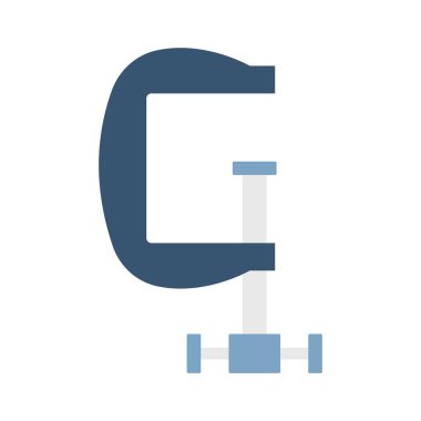 C klemp Düz Vektör Simgesi Kolayca düzenleyebilen