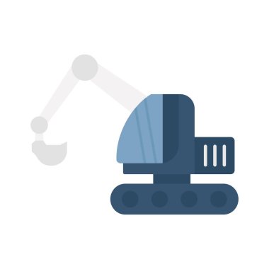 Asansör aracı Düz Vektör Simgesi Kolayca düzenleyebilen