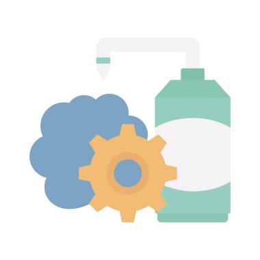 Kolayca düzenleyebilen Düz Vektör Simgesini Ateşle