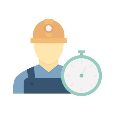 Kolayca düzenleyebilen Düz Vektör Simgesi Zaman Kontrolü