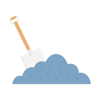 Kil inşaatı Düz Vektör Simgesi Kolayca değiştirilebilir veya düzenlenebilir 