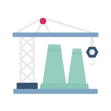 Turna asansörü Düz Vektör Simgesi Kolayca düzenleyebilen