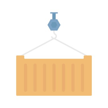 Kolayca düzenleyebilen veya düzenleyebilen taşıyıcı kaldırıcı Düz Vektör Simgesi