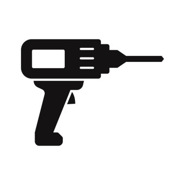 Kolayca değiştirebilen ya da düzenleyebilen matkap Glyph Vektör Simgesi