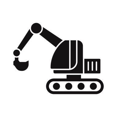 Asansör aracı Glyph Vektör Simgesi Kolayca düzenleyebilen veya düzenleyebilen