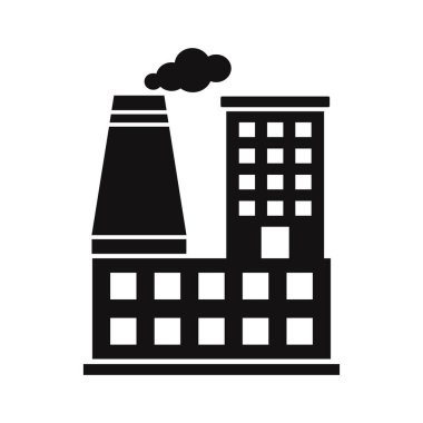 Fabrika Glyph Vektör Simgesi Kolayca düzenleyebilen