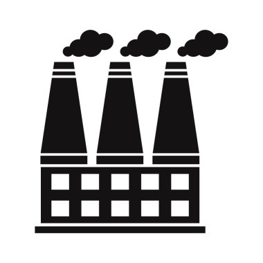 Fabrika Glyph Vektör Simgesi Kolayca düzenleyebilen